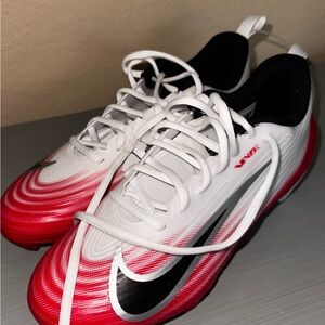 Nike Red and White Soccer Cleats